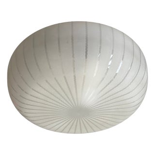 Model 11619 Ceiling Lamp in Glass and Steel by Harald Notini for Böhlmarks, Sweden, 1940s For Sale