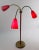 1950s Mid Century Gooseneck Floor Lamp in Red For Sale - Image 5 of 12