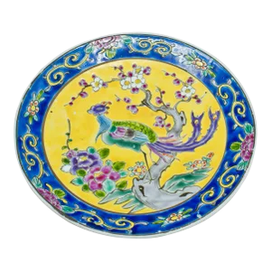 1900s Antique Victorian Chinese Decorative Plate