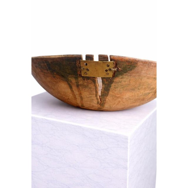 Swedish Wabi-Sabi Hand-Carved Birch Bowl, 18th Century For Sale - Image 5 of 9