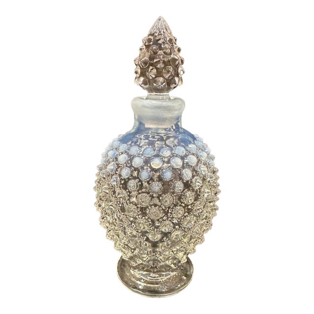 Fenton Perfume Bottle Hobnail Opalescent White For Sale