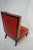 Red Tufted Leather William Switzer Armless Chair Dauphin For Sale In Los Angeles - Image 6 of 15