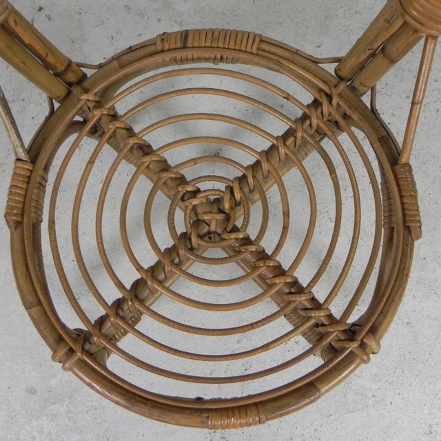 Bamboo Dining Table Chair, 1950s For Sale - Image 10 of 18