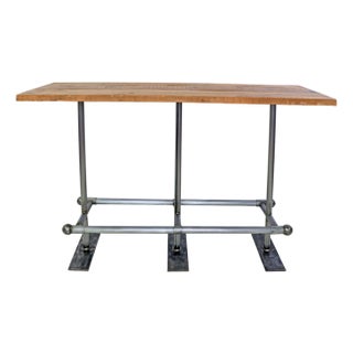 Matthew Izzo Home Rectangular Industrial Happy Hour Pub Table For Sale