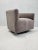 Textile Restoration Hardware Italian Shelter Arm Swivel Lounge Newly Reupholstered in Taupe Mohair For Sale - Image 7 of 9