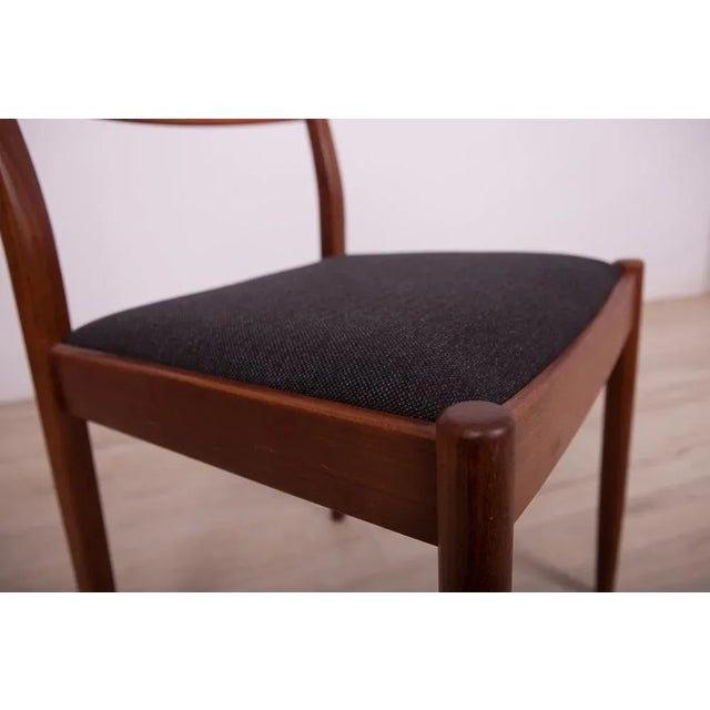 Fabric and Teak Dining Chairs by Victor Wilkins for G-Plan, 1960s, Set of 4 For Sale - Image 9 of 11