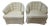 A Perfect Set of Vintage Cream Boucle Swivel Barrel Chairs For Sale