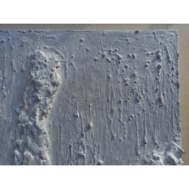 White #Neutral Palette Abstract Relief Brutalist Oil Painting #1 by Diane Grant For Sale - Image 8 of 12