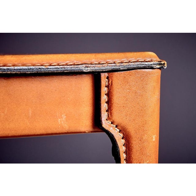 Matteo Grassi Leather Chair by Tito Agnoli for Matteo Grassi, 1980s For Sale - Image 4 of 13