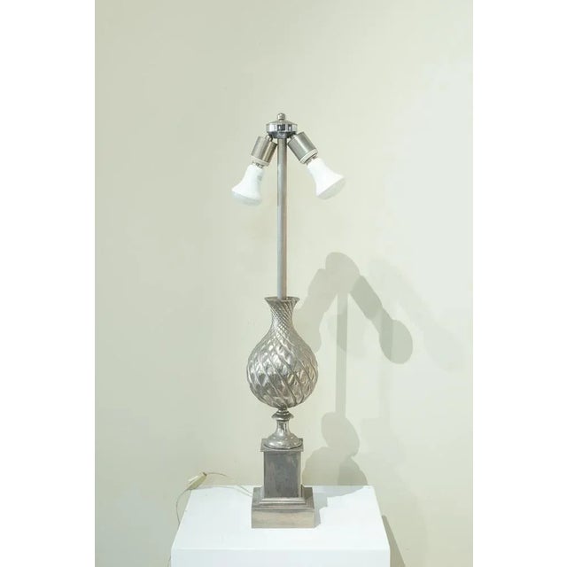 Metal Pineapple Desktop Lamp, 1970s For Sale - Image 7 of 13
