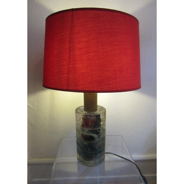 1960s Large Mid-Century german Layered Glass Table Lamp from the Limburg Glassworks, 1960s For Sale - Image 5 of 6