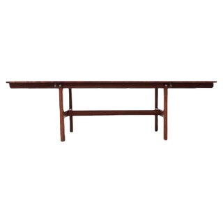 Danish Mid-Century Extendable Drop Leaf Dining Table by Peter Ole Schiønning for Niels Eilersen For Sale