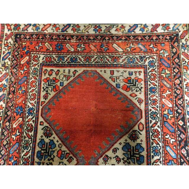 Antique Persian Hamedan Rug 3'8"x 6'2" For Sale - Image 4 of 12