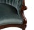 Antique 19th Century Button Tufted Velvet and Mahogany Settee - 57" X 26" X 35" For Sale - Image 4 of 5