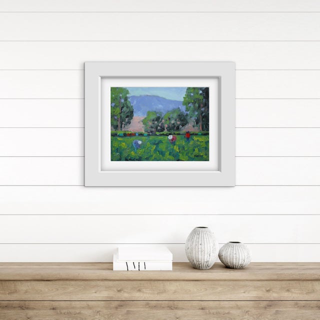 Quiet Places & Journeys — Farm Migrant Workers (Original Oil Landscape) For Sale - Image 11 of 18