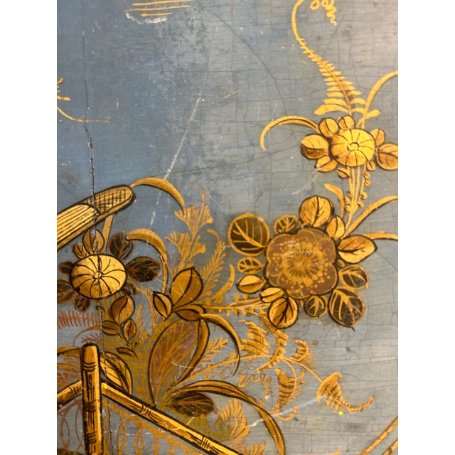 1970s Vintage English Chinoiserie Table For Sale - Image 5 of 12