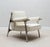 R & Y Augousti Bouclé Armchair With Polished Steel Accents by R&y Augousti For Sale - Image 4 of 9