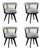 George Dining Chairs by Wood Tailors Club, Set of 4 For Sale