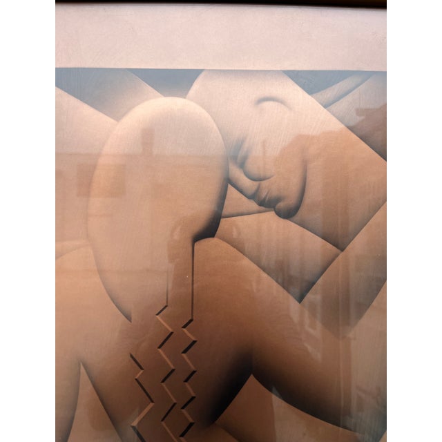 Metal An & Joël Martel 1925 Paris International Exhibition of the Decorative Arts and Industries Framed Art Deco Poster. For Sale - Image 7 of 16