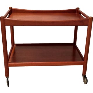 1960s Danish Teak Cart For Sale