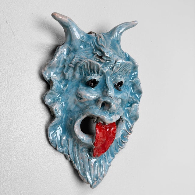 Contemporary Ceramic Apotropaic Mask by Gennaro Condurso, Italy, 2010s For Sale - Image 3 of 7