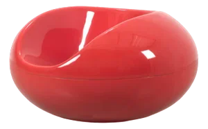Red Pastil Lounge Chair by Eero Aarnio
