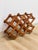 Mid-Century Modern Vintage Danish Modern Collapsible Teak Ten Bottle Wine Rack Danish Modern Bar Piece For Sale - Image 3 of 7