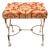 Regency Stool with X Frame For Sale