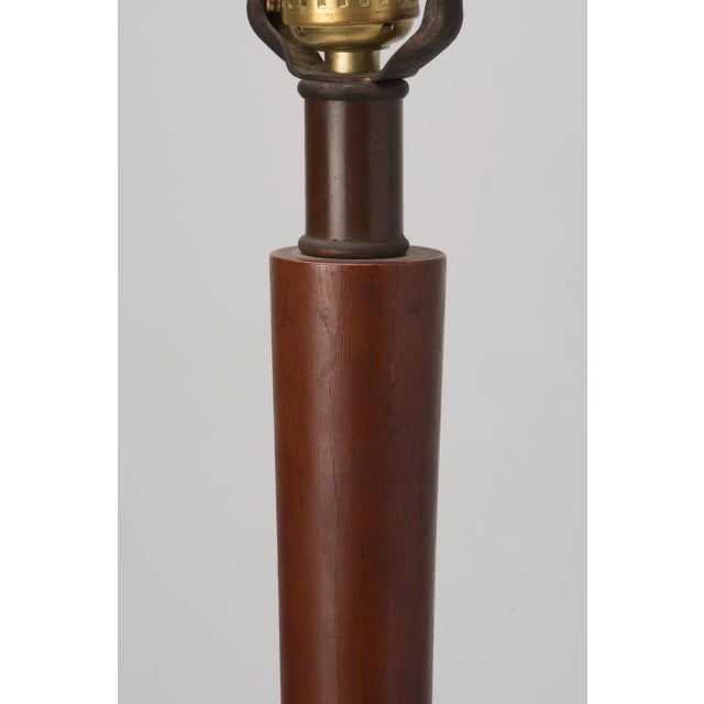 Mid-Century Bitossi Style Ceramic Walnut Sandstone Striations Lamp For Sale In Philadelphia - Image 6 of 13