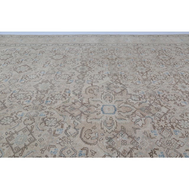 Mid 20th Century Elegant Muted Tribal Persian Rug With Intricate Allover Design -9' 8'' X 12' 8'' For Sale In Tampa - Image 6 of 10