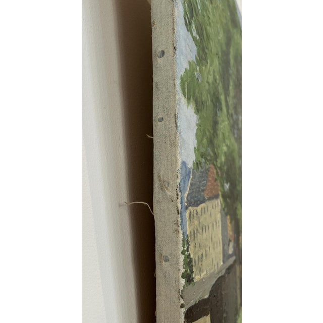 Harry Urban, Un village à Genève, Oil on Canvas For Sale - Image 10 of 12