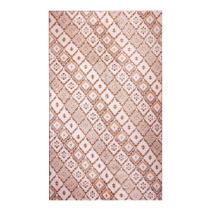 Robust Brown and Ivory Color Boasting a Beautiful Geometric Pattern Antique Moroccan Rabat Rug