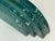 Aqua 1980s Karl Springer Purcell Brass + Aqua Glass Wall Sconce For Sale - Image 8 of 12
