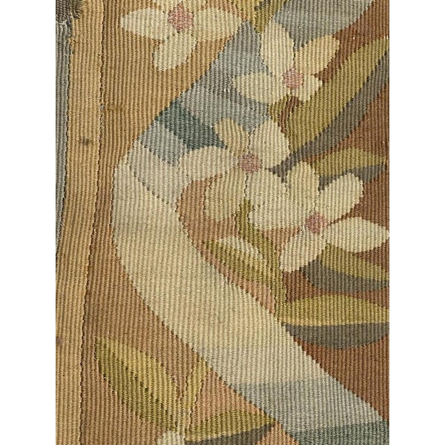 Antique French Aubusson Tapestry Border Fragment, 1890s For Sale - Image 13 of 18