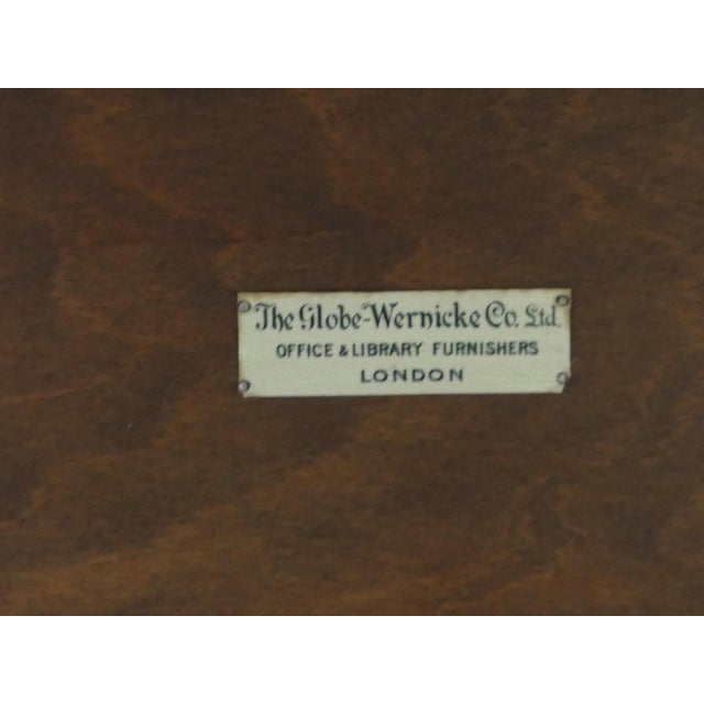 Wood Arts and Crafts Two-Stack Bookcase from Globe Wernicke, 1900s For Sale - Image 7 of 8