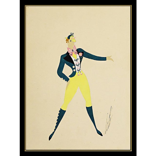 Message us to inquire about custom framing options! (Included for free with every purchase) Erte Original Painting, Custom...