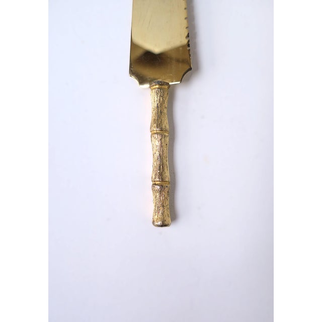 Serving Piece With Bamboo-Esque Handle, Circa 1960s For Sale - Image 4 of 7