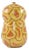 Shawn Banks Organic Modern Yellow and Orange Gourd Shaped Large Ceramic Vase For Sale