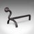 Late 19th Century Pair of Antique Andirons, English, Wrought Iron, Fire Dog, Blacksmith, Victorian For Sale - Image 5 of 10