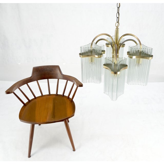 Glass Rod Prisms Gaetano Sciolari Chandelier Light Fixture Stunning. For Sale - Image 6 of 18