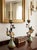 Pistachio Pair of Vintage French-Style Porcelain and Ormolu Bird Candlesticks For Sale - Image 8 of 11