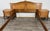 Wood Vintage French Louis XVI Double Bed Frame with Bedside Tables For Sale - Image 7 of 17