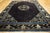 Splendid Navy Blue Color With Sky Blue Color Florid Design Antique Chinese Peking Rug For Sale - Image 10 of 12