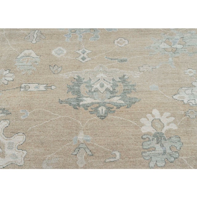 Oushak Square Rug 10'1" x 9'10" For Sale - Image 4 of 8