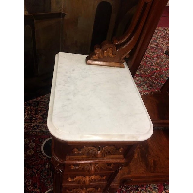 Late 19th Century Antique Dressing Mirror, Full Length Victorian Dresser Mirror For Sale - Image 5 of 17