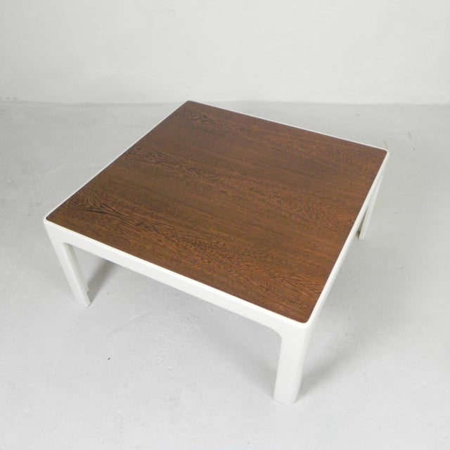 Beige Vintage Coffee Table with Wooden Wenge Top, 1960s For Sale - Image 8 of 16