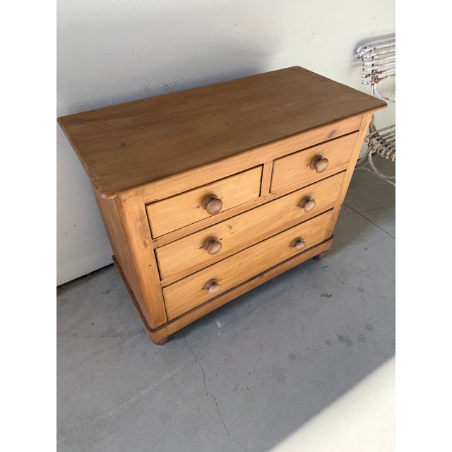 Victorian Antique Pine Two Over Two Drawers - Chest of Drawers From England For Sale - Image 3 of 18
