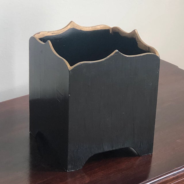 Late 20th Century Vintage Carolyn Sheffield Wood Planter, England For Sale - Image 5 of 12