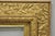 Wood Antique Victorian Gold Gilt Oak Wood Leafy Scroll Deep Picture Frame 32.5 X 26.5 For Sale - Image 7 of 18