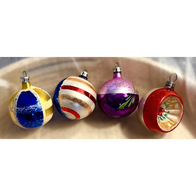 Metal Vintage European Mercury Glass Ornaments - Set of 10 For Sale - Image 7 of 17
